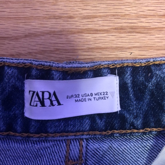 Zara jeans new with tags!! Size 0 wide leg and high waisted - Picture 4 of 5